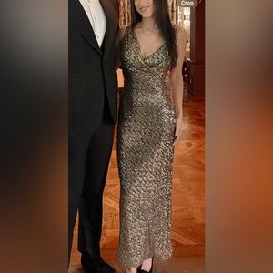 Gold Sequin Dress